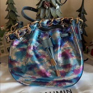 Brahmin Eliana Multi Durango small Colorful Bucket Bag- NWT